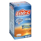 Ester-C The Better Vitamin C, 1000 mg, 60 Coated Tablets (Pack of 2)