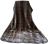 bocasa by biederlack 227-071 biederlackborbo 39954 De Luxe, Schneeleopard mehrfarbig circa 150 x 200 cm 85% Polyacryl, 15% Polyester