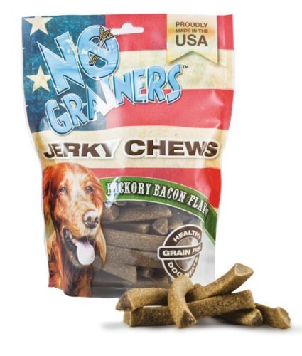 No Grainers by Nootie Jerky Chew Grain Free Liver Treats, 1-Pound, Hickory Bacon Flavor