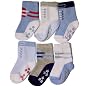 Carter's 6-Pack Boys Shoe Comfy Fit Socks - Blue, 3-12 Months
