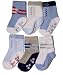 Carter's 6-Pack Boys Shoe Comfy Fit Socks - Blue, 3-12 Months