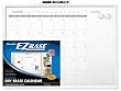Cra-Z-Art Dry Erase Calendar Board, Contemporary Basic White Plastic Frame, with Marker and Two Magnets, 17 x 23 Inches (12174)