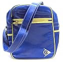 Dunlop Duncc7048 Retro Style Blue Zip Up Shoulder Organiser Bag