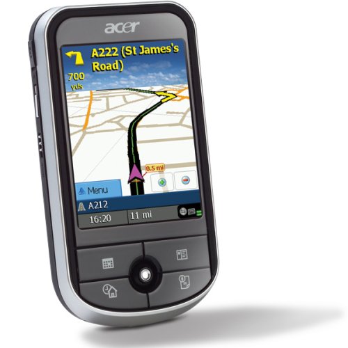 Acer C530 Pocket PC With Built in GPS, 2.8, 300 MHz CPU, 64Mb RAM/128 MB ROM, Sirf III Chipset, Uk, Ireland & Western Europe Maps, ALK CoPilot 6 Software, Wi-FI