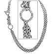 925 Silver Oxidized Link Necklace- 18-20 IN