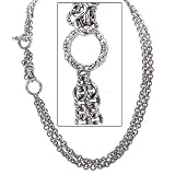 925 Silver Oxidized Link Necklace- 18-20 IN