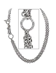925 Silver Oxidized Link Necklace- 18-20 IN
