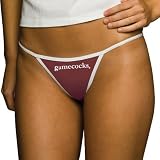 NCAA South Carolina Fighting Gamecocks Thong Panties, Garnet, Small at Amazon.com