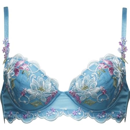 (ワコール サルート) Wacoal Salute 02G Flora P-up 3/4カップブラジャー BTJ402 BU H80