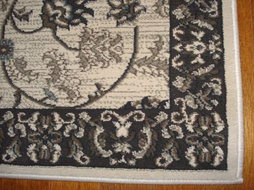 2'x3' Gray Brown Beige Traditional Accent Rug Soft High Quality Area Rug