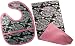 2 Red Hens Chocolate Covered Fabulous Bib and Burp Set