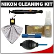Nikon Cleaning Combo Kit: Nikon 3-Piece Lens Cleaning Kit + Spudz Microfiber Cloth + Lens Pen + Air Blower for D4, D800, D7000, D5100, D3200, D3100, 1 V1, J1 Digital SLR Cameras, Lenses, Binoculars & Scopes