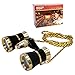 HQRP Theater Glasses Binoculars with Red Reading Light/Black with Gold Trim w/Necklace Chain
