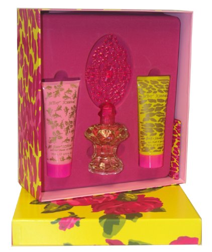 Betsey Johnson By Betsey Johnson For Women. Gift Set ( Eau De Parfum Spray 1.66 Oz + Body Lotion 2.5 Oz + Bath & Shower Gel 2.5 Oz )