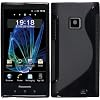 Silikon H�lle Panasonic Eluga - Schwarz - TPU PhoneNatic Case Silikon Cover H�lle Schutzh�lle