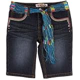 Squeeze 7-16 Butterfly Embroidery Bermuda Shorts