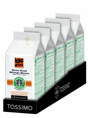 5 x Tassimo T-Discs Starbucks House Blend  8 T-Discs 