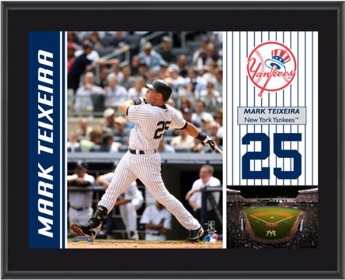 Mark Teixeira Plaque | Details: New York Yankees, Sublimated, 10x13, MLB Plaque