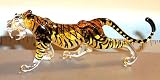 Tiger Hand-made Artglass figurine S Bengal Tiger