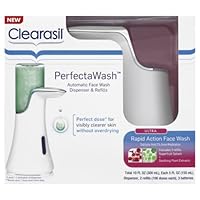 Clearasil Perfectawash Automatic Face Wash Dispenser and Refills, 10 Ounce