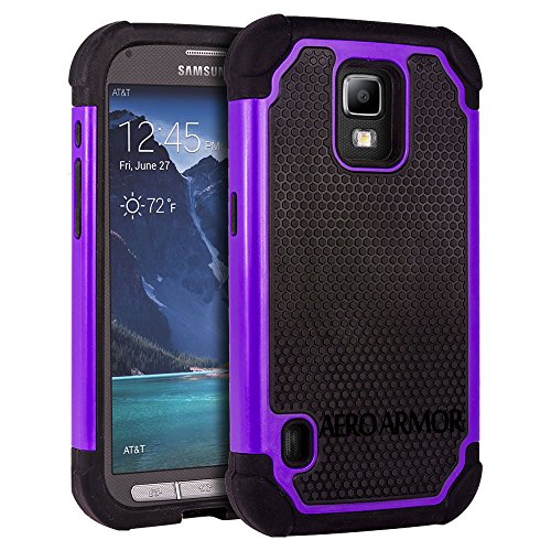 AERO ARMOR Protective Case for Samsung Galaxy S5 ACTIVE - Purple (Fits Samsung Galaxy S5 ACTIVE Only)