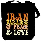 Iran Paradise Of Peace And Love Countries Tote Bag (Black, Canvas, Unisex)