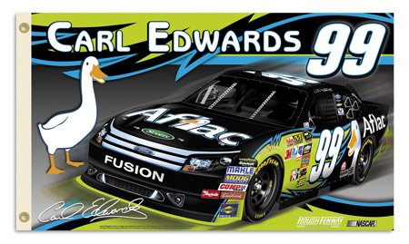 CARL EDWARDS #99 2-Sided 3 Ft. X 5 Ft. Flag with Grommets