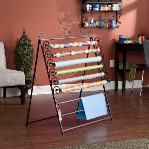 Image of Easel/Wall Mount Craft Storage Rack Black