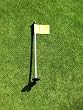 Golf - Putting Green - 30 Practice Green Marker w/ Easy Grab Knob - (1) YELLOW Colored Flag Included