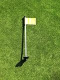 Golf - Putting Green - 30 Practice Green Marker w/ Easy Grab Knob - (1) YELLOW Colored Flag Included