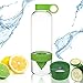 Citrus Zinger Fruit Water Infuser - Active Infusion Juicer and Cucumber Water Acessory - Tritan Plastic 28oz GREEN