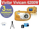 Vivitar Vivicam 6200w 6 MP Underwater Digital Camera + 6 Piece Accessory Kit + Celltime 3 Year Extended Warranty