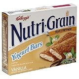 Kelloggs Nutri-Grain Yogurt Bars, Vanilla, 8-Count Boxes (Pack of 6)