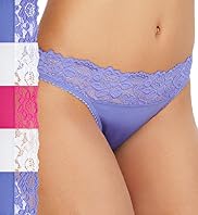 5 Pack Bikini Knickers with Lace