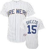 Ben Sheets Milwaukee Brewers Pinstripe MLB Replica Jersey