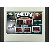 Philadelphia Eagles Scoreboard Desk Clock