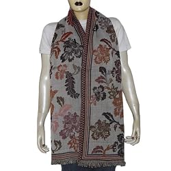 Rectangular Wool Scarf Women Winter Clothes Handmade 27 x 72 inches