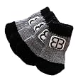 Traction Control Socks for Dogs (set of 4), Black/Gray, Medium
