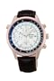 Orient Men's CTD09005W Chronograph with Rose Gold Tone with Date and Internal Rotating Ring with Slide Rule Calculator  White Watch
