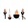 Fortune FLM-100 4-in-1 Burning Torch Flame Light, 3-3/4" Bowl Diameter x 5-3/4" Height