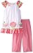 Rare Editions Little Girls' Cupcake Clipdot Pant Set