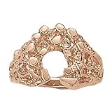 14K Rose Gold Nugget Style Fashion Ring