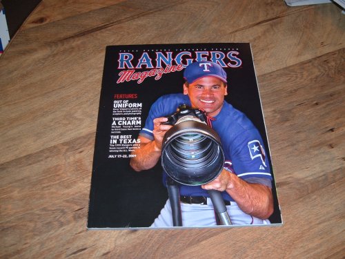 Omar Vizquel & Michael Young, Texas Rangers-Rangers Magazine, July 17-22, 2009 issue of Texas Rangers Official Program.