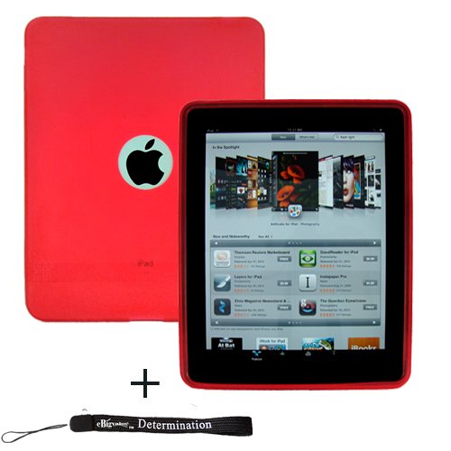 51xmnbLf5uL Premium Magenta Thick Soft Gel Silicone Skin for Apple iPad 16GB, 32GB, 64GB Wi Fi and WiFi + 3G + Includes a 4 inch eBigValue (TM) Determination Hand Strap