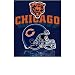 Chicago Bears Light Weight Fleece NFL Blanket (Grid Iron) (50x60