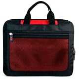(15 Mesh Red) Universal Laptop Notebook Sleeve Carying Case - Compatible with Laptop and Portable Dvd: Compatible with Laptop 12 13 15 17 14 and Compatible with Portable DVD 8 (15, Mesh Red)