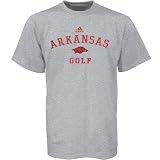 Adidas Arkansas Razorbacks Ash Practice Golf T-shirt