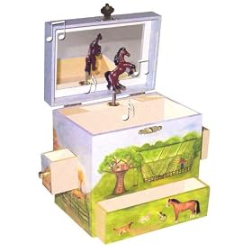 Horse Ranch Treasure Music Box