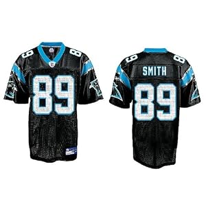 Steve Smith Carolina Panthers Youth Black NFL Equipment Replica Football Jersey By Reebok by 