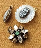 Vintage Groove Design Combo-Celluloid Flower 3/Pkg